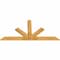Ekena Millwork Saratoga Rough Sawn Timber Gable Bracket, Western Red Cedar, 84"W x 42"H x 2"D x 6"F, 12/12 Pitch GBW084X42X0206SAR00RWR - alternate 2